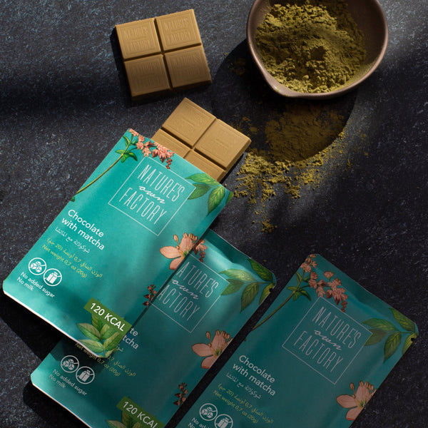 Chocolate with Matcha - Vegan - No Refined Sugar - Keto