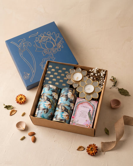 Blue Bloom Diwali Box