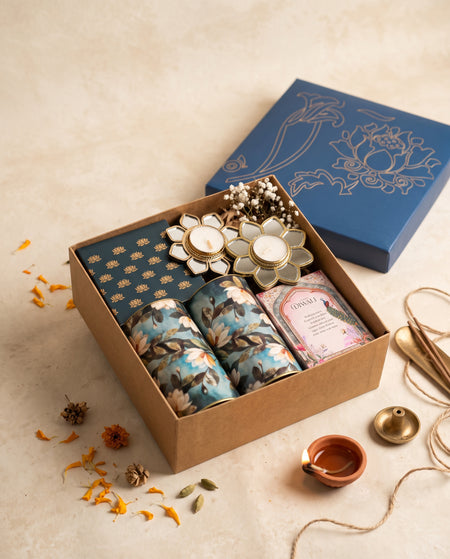 Blue Bloom Diwali Box