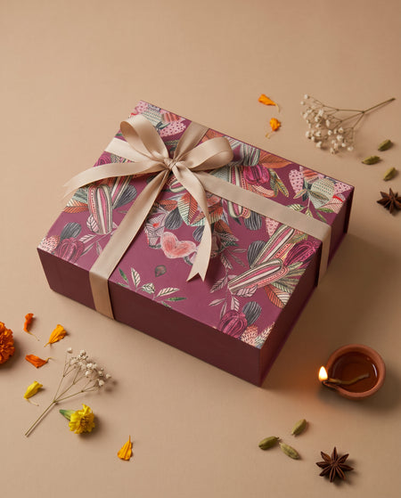 Wine & Pearl Diwali Box
